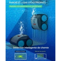Robot de piscine - Bestway - Ruby - Autonome - nettoyage fond et parois - 8x4 m max(m-5)