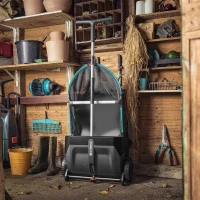 Ramasse-feuilles GARDENA - 3565-20 | Largeur travail: 49cm, Bac 90L, Collecteur de feuilles, Balayeuse(m-3)