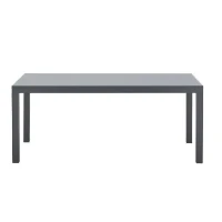 Ensemble repas de jardin 6 a 8 personnes : Table extensible 180-240 cm + 2 fauteuils + 6 chaises - Gris(m-5)
