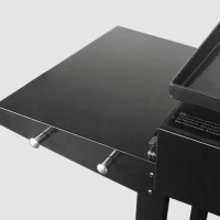 GARDEN MAX Plancha gaz MERIDA - 4 feux - Sur chariot - 127 x 46,5 x 95 cm - Acier émaillé - Surface de cuisson: 75 x 35 cm - Noir(m-5)