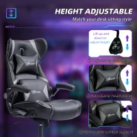 Fotel gamingowy Vinsetto, ergonomiczny, z funkcją bujania(m-5)