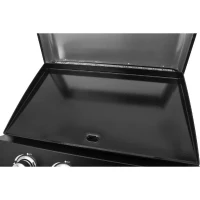 COOKING BOX Plancha a gaz PALMA - 4 feux - 10kW - 69x51x35 cm - Surface de cuisson: 62x35 cm - Noir(m-5)