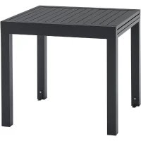 Table de jardin extensible 6 personnes SOLOMA - SOLOMA - Aluminium - 80/160 x 80 x 75 cm(m-4)