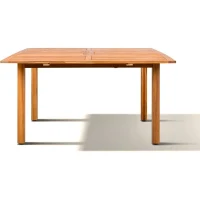 Ensemble repas de jardin TOSCANA - Table extensible + 6 six chaises pliantes - Bois d'acacia - 6 places - Bocarnea(m-3)