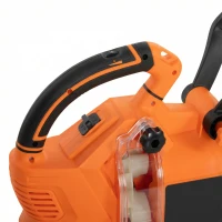 Outsunny 3000W 3-in-1 Elektrische bladblazer en stofzuiger met 40L opvangzak, 4 wielen, verstelbare riem, Oranje(m-7)