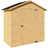 Abri de jardin en bois - Pin brut - 1,86 m² - Panneaux de 12 mm(m-4)