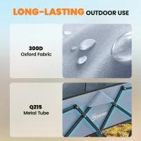 Outsunny Cărucior de Grădină Remorcă de Transport Pliabil pentru Toate Terenurile 66L Sarcină 68kg Mâner Reglabil 81 x 45 x 89 cm Gri(m-4)