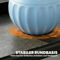 SPORTNOW Kettlebell Kugelhantel 6 kg Gewicht-Hantel mit Sand befüllt für Anfänger Zuhause Krafttraining 17 x 17 x 23 cm Blau(m-7)