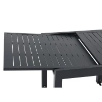 Table de jardin extensible 6 personnes SOLOMA - SOLOMA - Aluminium - 80/160 x 80 x 75 cm(m-5)