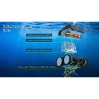 Robot de piscine - Bestway - Ruby - Autonome - nettoyage fond et parois - 8x4 m max(m-6)
