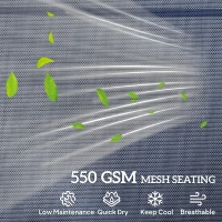 Outsunny Set of Two Reclining Sun Loungers - Dark Blue(m-5)