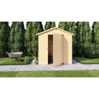 Abri de jardin en bois - Pin brut - 1,86 m² - Panneaux de 12 mm(m-2)