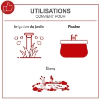 Pompe combinée pour eaux usées DWP400 SCHEPPACH(m-3)