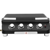 COOKING BOX Plancha a gaz PALMA - 4 feux - 10kW - 69x51x35 cm - Surface de cuisson: 62x35 cm - Noir(m-1)