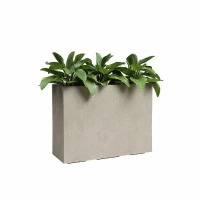ARTEVASI Jardiniere haute - SYDNEY - Plastique - Creme - 80 cm - 50 L - Dimensions: 79.5x295x68 cm(m-2)