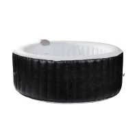 Spa gonflable SUNSPA - AF01 - 208 x 65 cm - 6 places - Rond (Livré avec filtre, cadenas, tapis de sol et couverture)(m-1)