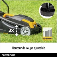 Tondeuse a gazon et Coupe-Bordure électrique - POWERPLUS - POWXG62205T- Tondeuse 1300 W & 32 mm Ø - Coupe-Bordures 250 W & 220 mm Ø(m-5)
