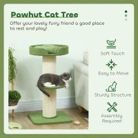 Koty drapak 91cm z legowiskiem, platforma, wełna, kremowy(m-4)