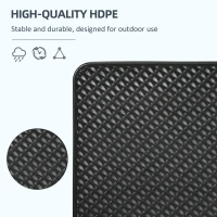 Outsunny 4-częściowy waga na parasol ogrodowy, odporna na warunki atmosferyczne, waga na parasol z uchwytem, waga na parasol ogrodowy z możliwością napełnienia 80 kg piaskiem lub 60 kg wodą, czarny(m-6)