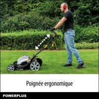 Tondeuse a gazon électrique - POWERPLUS - POWPG6290 - 1800 W - 460 mm Ø - Avec ramassage, mulching et éjection Arriere(m-6)