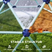 AIYAPLAY Kletterkuppel Ø182,5cm UV-beständig, wasserdicht Kletterdom für Kinder bis zu 90 kg, für 3-8 Jahre Kunststoff Blau(m-5)