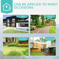 Outsunny Ławka ogrodowa 2-osobowa z metalu, ławka w stylu retro z motywem kwiatowym 100 x 54 x 78 cm, brązowa(m-7)