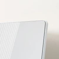 HOMCOM Lustro stojące, lustro ścienna w całości, stop aluminium, 45 cm x 37 cm x 158,5 cm, srebrny(m-8)