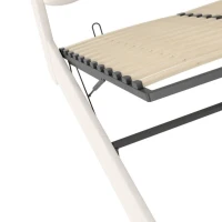 Lit rembourré avec tête de lit LED et coffre de rangement, sommier à lattes à vérin à gaz, sans matelas, 160x200 cm, Beige(m-7)