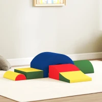 AIYAPLAY Módulo de Motricidade para Bebê 6 peças Percurso de Motricidade em Espuma EVA para Crianças em Idade Pré-escolar Multicolorido(m-4)