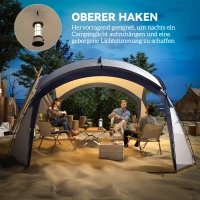 Campingtent tuintent feesttent partytent zonwering glasvezelstang(m-5)