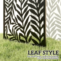 Outsunny Raumteiler 65 x 130 cm Freistehend Hängend Paravent, Trennwand Sichtschutz aus Metall Schwarz(m-4)