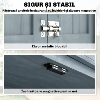 Outsunny Dulap de Exterior, Depozit pentru Unelte cu 2 Rafturi(m-5)