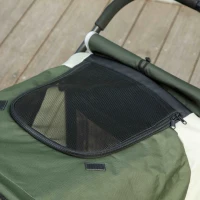 PawHut Foldable Pet Stroller for Large Dogs with Four Big Wheels, Shock-Absorbing Frame, Safety Leashes, Brakes, Dark Green(m-13)