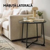 Outsunny Masă de Cafea Măsuță joasă din fier(m-7)