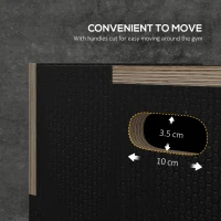 SPORTNOW Multi-Faceted Jump Box, Wooden Step Up Box, for Home, Gym, Exercise, Black(m-5)