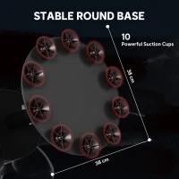 SPORTNOW Worek bokserski wolnostojący 135 cm stojący worek 10 przyssawek i amortyzacja dla dorosłych i młodzieży(m-6)