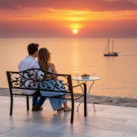 Outsunny Tuinbank 3-zits Stalen Bank Bank met Armleuningen Gietijzer Zwart 127 x 60 x 89 cm(m-7)