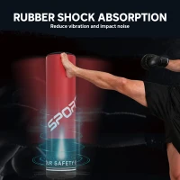 SPORTNOW Worek bokserski wolnostojący 135 cm stojący worek 10 przyssawek i amortyzacja dla dorosłych i młodzieży(m-7)