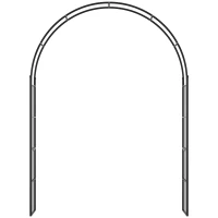 Outsunny 223cm Garden Arch Trellis, Outdoor Wedding Arbor for Ceremony for Climbing Roses, Vines and Plants(m-7)