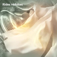 HOMCOM Sèche-linge à évacuation portable 2,5 Kg, sèche-linge électrique 400/800 W, 5 modes de séchage, 48 x 44 x 57 cm, blanc(m-6)