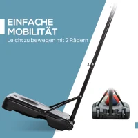 HOMCOM Basketballkorb Outdoor für Jugendliche, 160-210 cm Höhenverstellbarer Basketballständer mit Rollen(m-6)