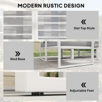 Outsunny 6 Seater Aluminium Garden Furniture Set, Garden Sofa Set with Thick Cushions for Patio and Balcony, Outdoor, Light Grey(m-7)