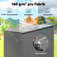 Outsunny Zeltgarage 1,9x1,2 m Wasserdicht Garagenzelt mit aufrollbarer Reißverschlusstür Belüftungsfenster Dunkelgrau(m-5)