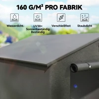 Outsunny Zeltgarage 2,5x1,8 m Wasserdicht Garagenzelt mit aufrollbarer Reißverschlusstür Belüftungsfenster Dunkelgrau(m-5)