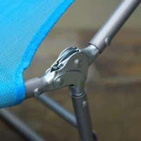 Outsunny Sonnenliege klappbar Gartenliege mit Kopfkissen, 5-Fach verstellbare Rückenlehne bis 120 kg Blau(m-9)
