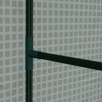 Outsunny Gewächshaus Treibhaus Frühbeet, wetterbeständig, aufrollbare Tür, 100 cm x 80 cm x 150 cm, Grün(m-9)