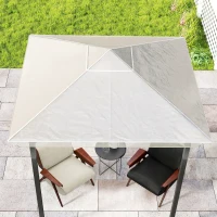 Outsunny 2 x 2 (m) Gazebo Protective Cover, Waterproof Cover for Gazebo, Canopy and Tent(m-8)