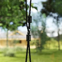 AIYAPLAY Nest Swing with Adjustable Ropes and Tree Straps, Basket Swing for Kids, 300KG Capacity for Indoor Outdoor, Blue(m-8)