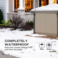 Outsunny 2 x 2 (m) Gazebo Protective Cover, Waterproof Cover for Gazebo, Canopy and Tent(m-4)