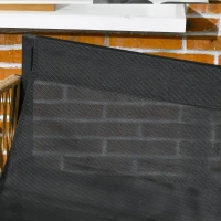 Outsunny Set mobilier grădină 4 piese canapea 2 locuri 2 fotolii și 1 măsuță blat din sticlă securizată 3 perne - gri(m-5)